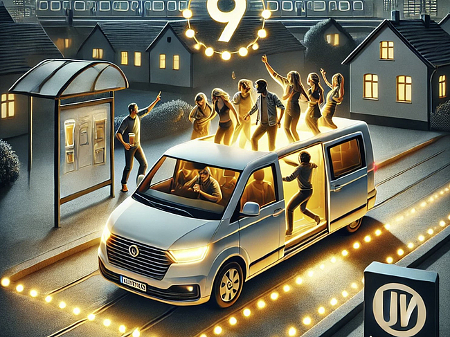 Sammeltaxi Nacht Party