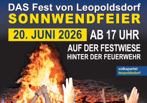 Sonnwendfeier am 20. Juni 2026 in Leopoldsdorf
